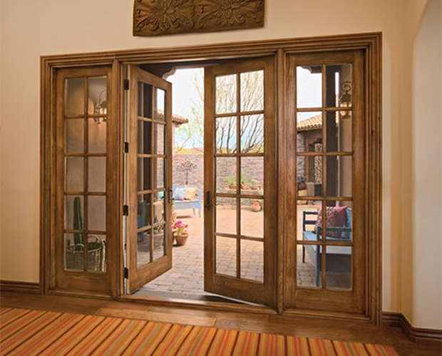 Exterior Wood French Doors and beauty and charm to any home