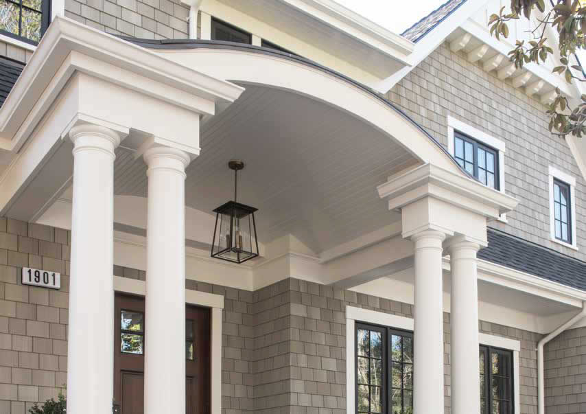 Exterior moulding for better curb appeal.
