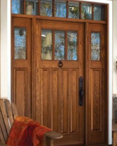 Lemieux Exterior Wood 808 Red Oak with Seedy Baroque Insulated Glass